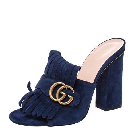 gucci navy sandals|Gucci sandals original.